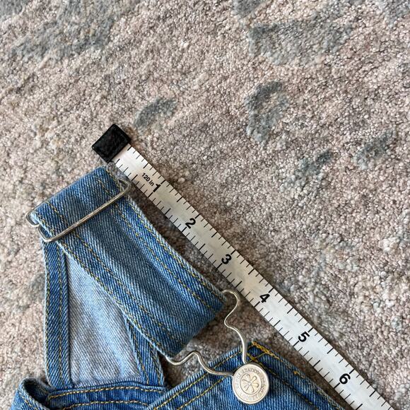 Vintage Y2K Looney Tunes WB Tweety Bird Blue Jean Overalls 7/8 - Picture 7 of 9